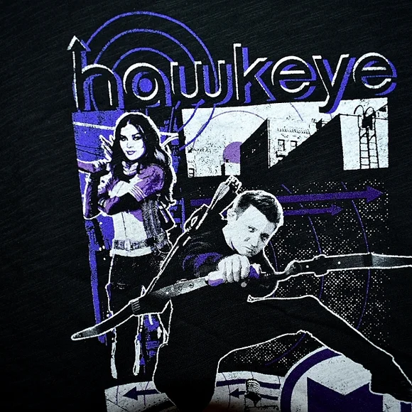 NWT Marvel AVENGERS Hawkeye kids graphic t-shirt size Youth Small/5 or 6 - Picture 2 of 5
